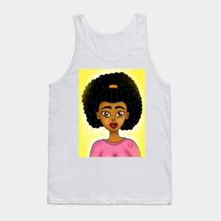 Brown skin girl digital art Tank Top